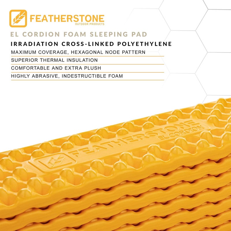 Featherstone Outdoor El Cordion Insulated R-Value 2.1 Sleeping Pad Closed Cell Foam Mat for Ultralight Backpacking Thru-Hiking and Camping - Image 3